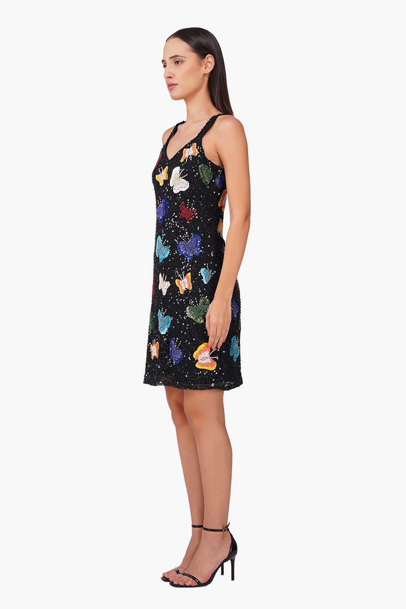 Set of 6 Multiglow Butterfly Embellished Bodycone Dress (S, M & L)