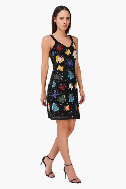 Set of 6 Multiglow Butterfly Embellished Bodycone Dress (S, M & L)