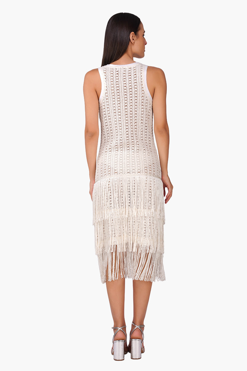 Set of 6 Coastel Patch Crochet Embellished Fringes Cover Up (S, M & L)