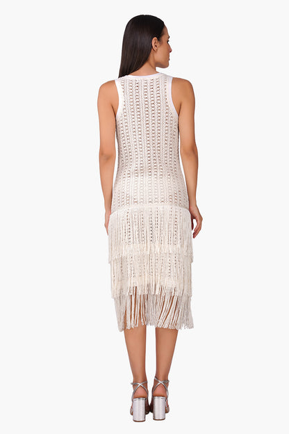 Set of 6 Coastel Patch Crochet Embellished Fringes Cover Up (S, M & L)