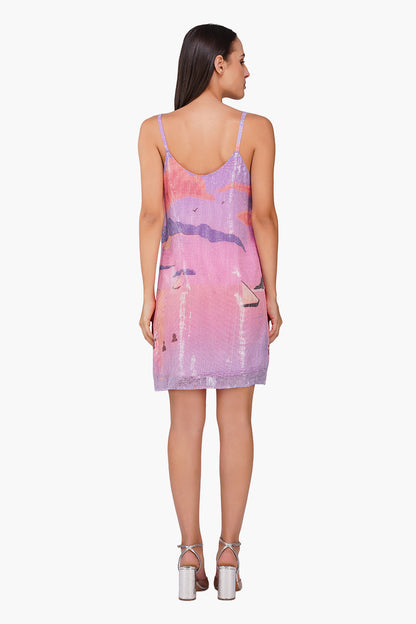 Set of 6 Midnight Glimmer Sequence Slip On Short Dress (S, M & L)