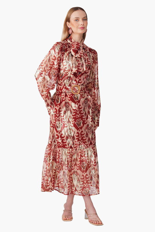 Set of 6 Red Mirage Maxi Dress (S, M & L)
