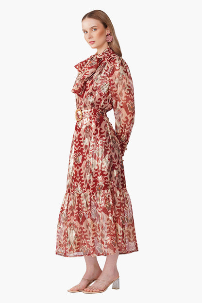 Set of 6 Red Mirage Maxi Dress (S, M & L)
