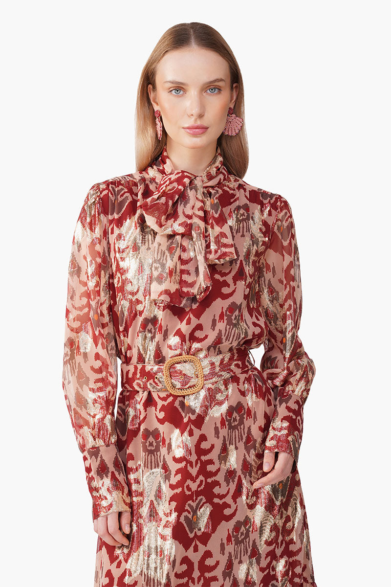 Set of 6 Red Mirage Maxi Dress (S, M & L)