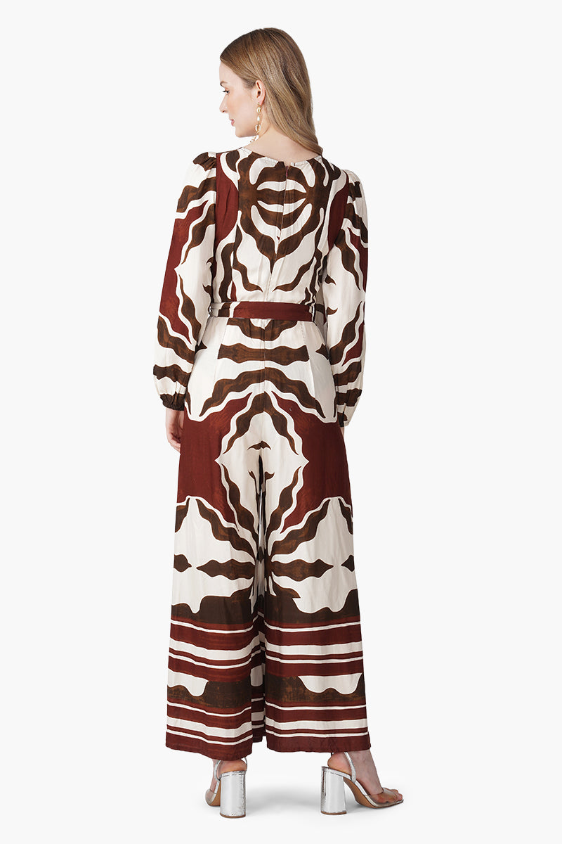Set of 6 Tribal Print Red Jumpsuit  (S, M & L)