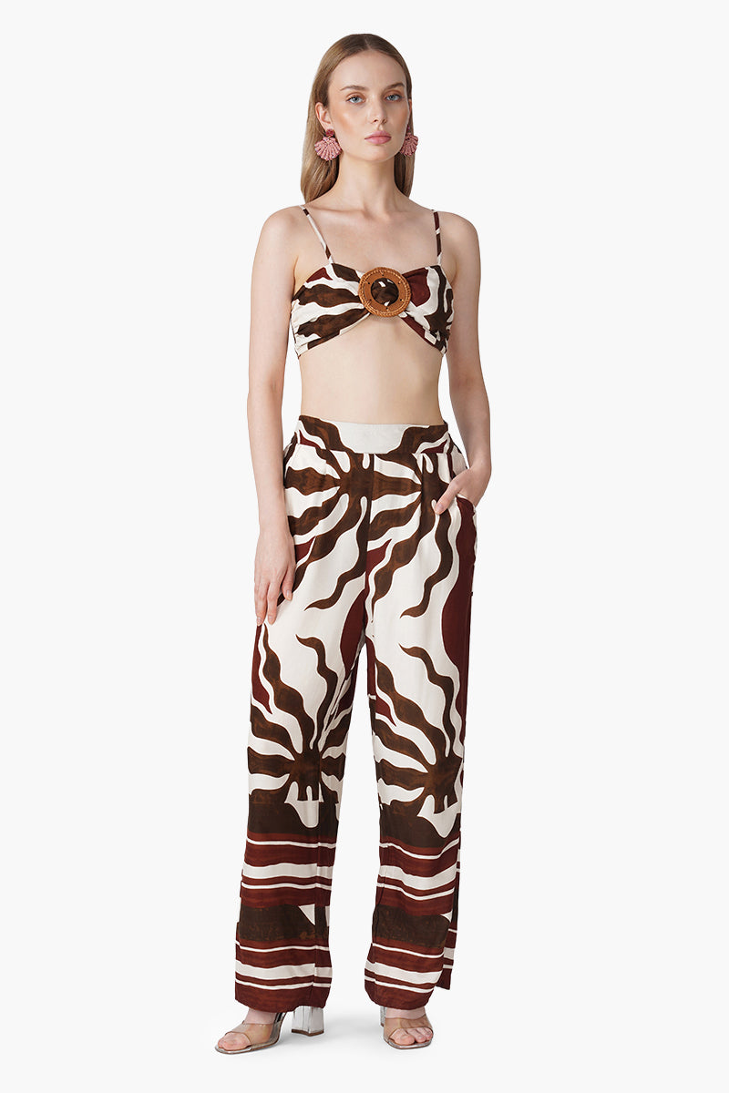 Set of 6 Tribal Print Red Croptop (S, M & L)