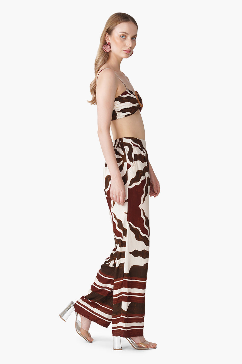 Set of 6 Tribal Print Red Croptop (S, M & L)