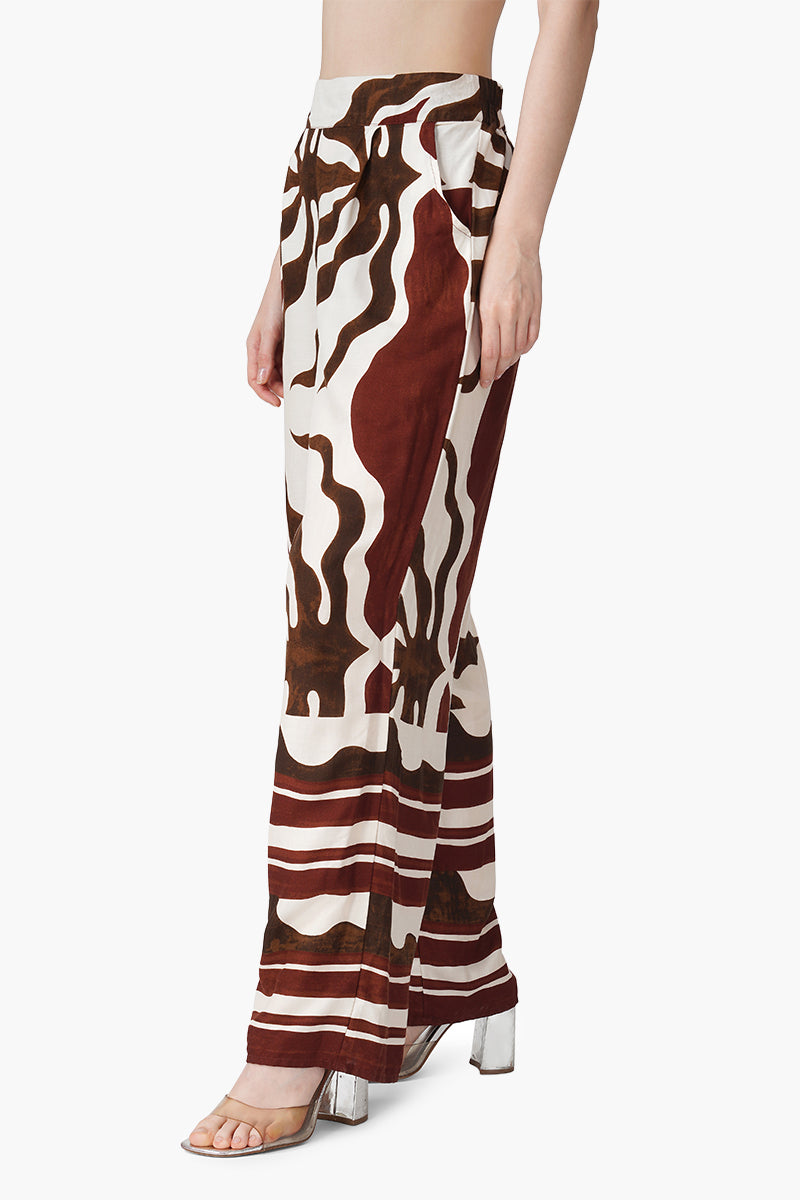 Set of 6 Tribal Print Red Pants (S, M & L)