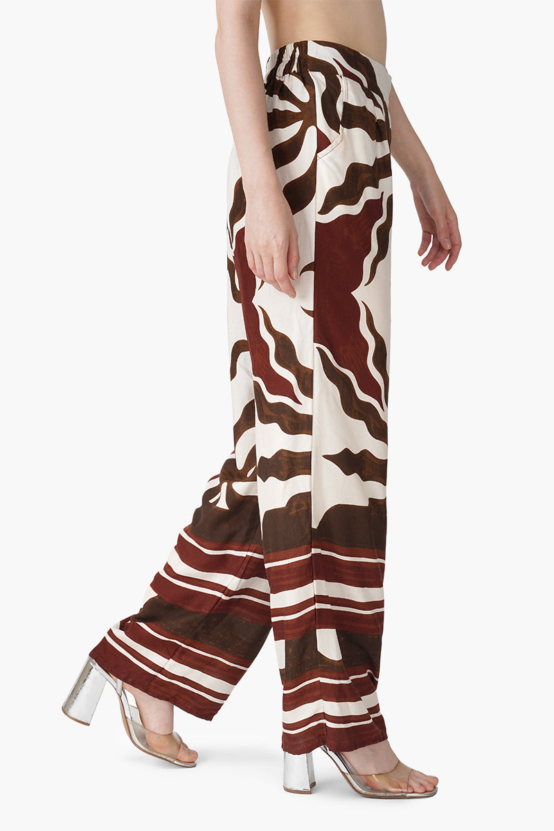 Set of 6 Tribal Print Red Pants (S, M & L)