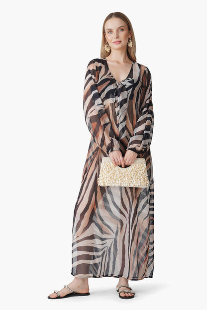 Set of 6 Luxe Leopard Printed Knoted Cover Up (S, M & L)