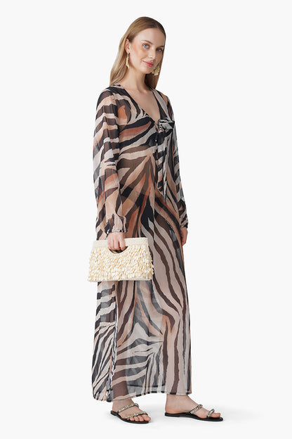 Set of 6 Luxe Leopard Printed Knoted Cover Up (S, M & L)