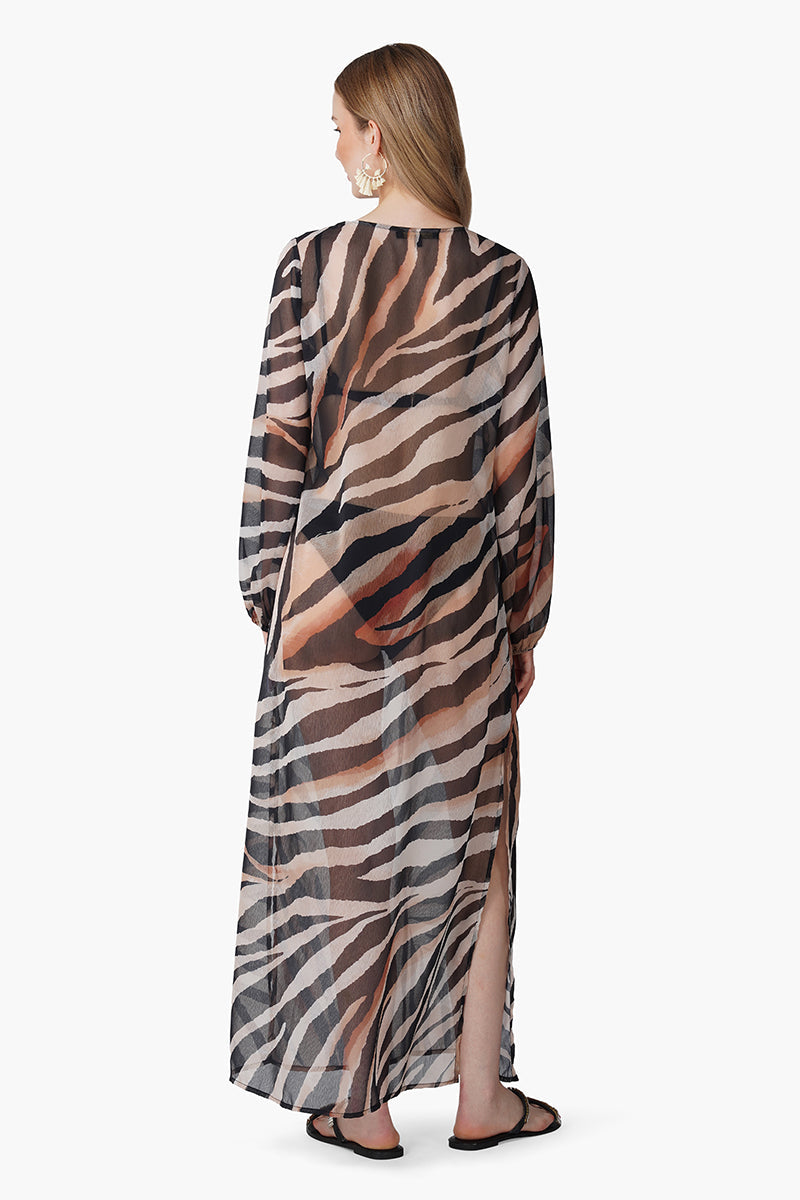 Set of 6 Luxe Leopard Printed Knoted Cover Up (S, M & L)