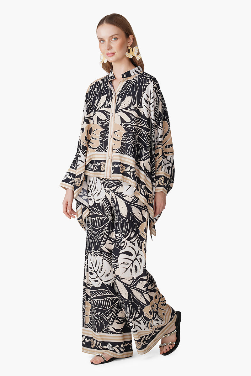 Set of 6 Monochrome Botanical Printed Shirt  (S, M & L)