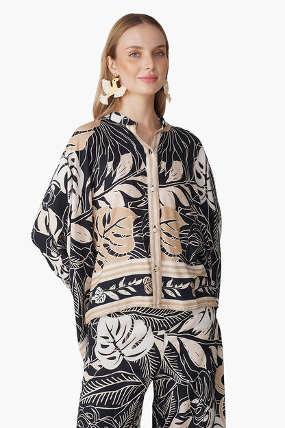 Set of 6 Monochrome Botanical Printed Shirt  (S, M & L)