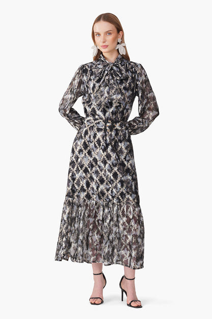 Set of 6 Grey Golden Muse Maxi Dress (S, M & L)