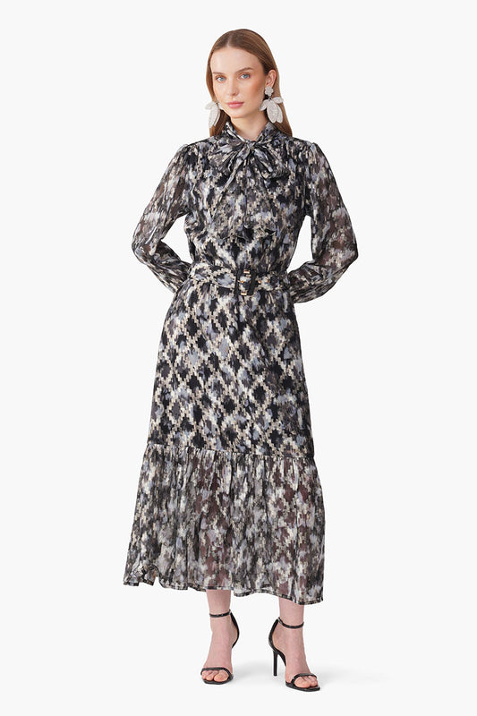 Set of 6 Grey Golden Muse Maxi Dress (S, M & L)