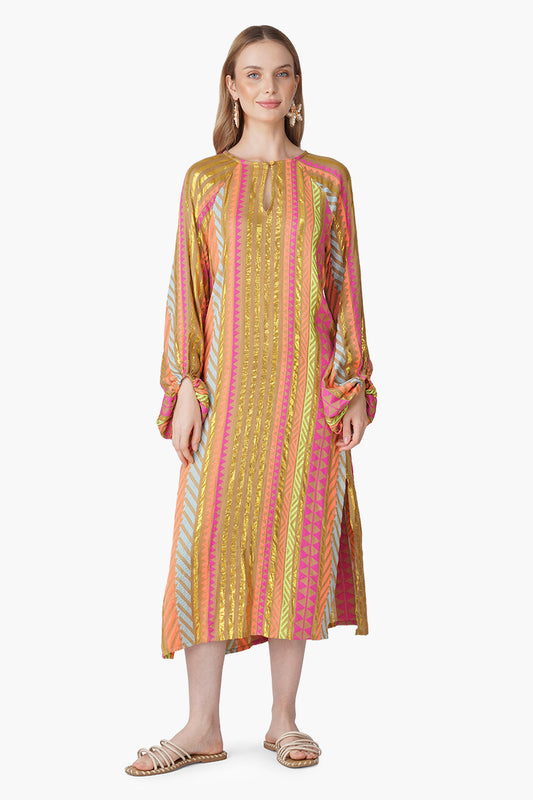 Set of 6 Multi Artistan Y/D Slip On Dress without Belt (S, M & L)