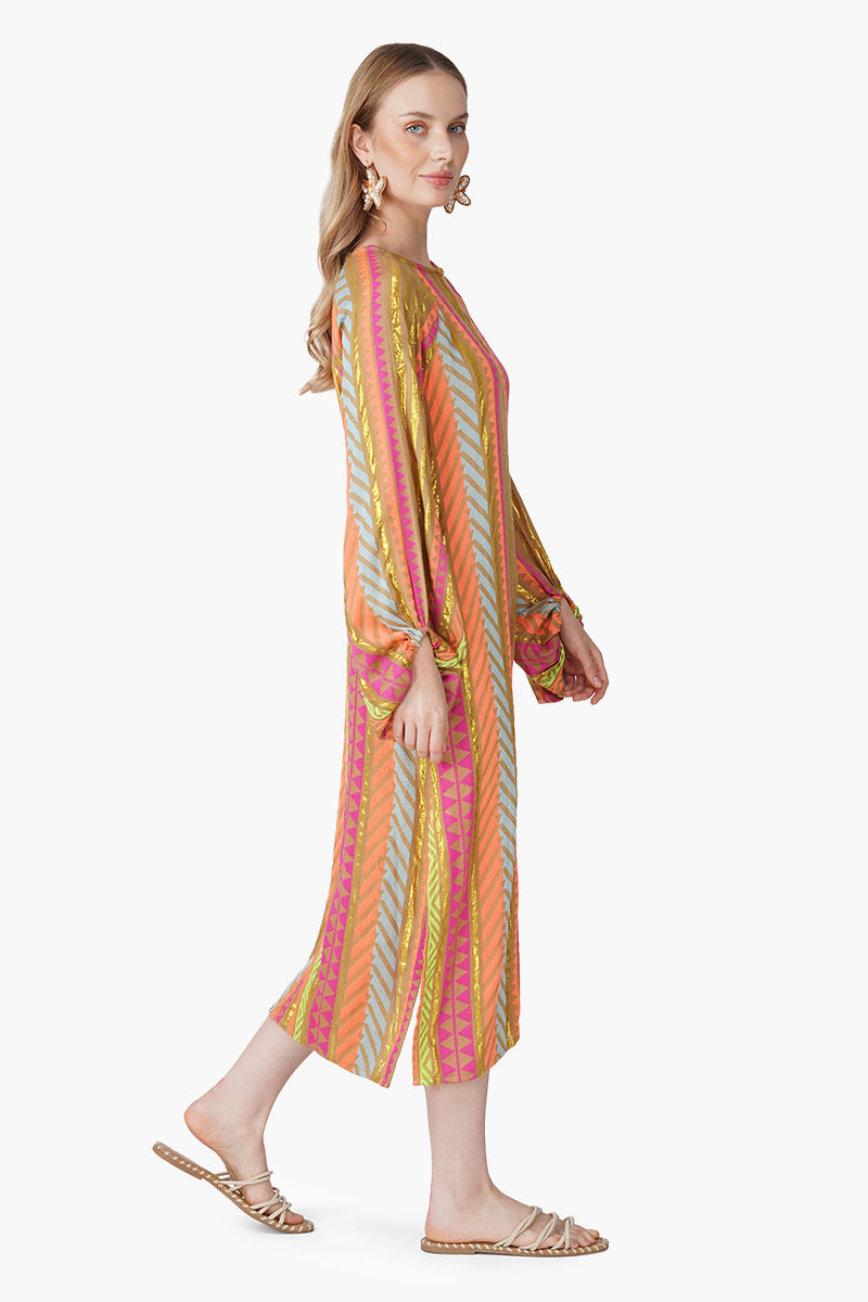 Set of 6 Multi Artistan Y/D Slip On Dress without Belt (S, M & L)