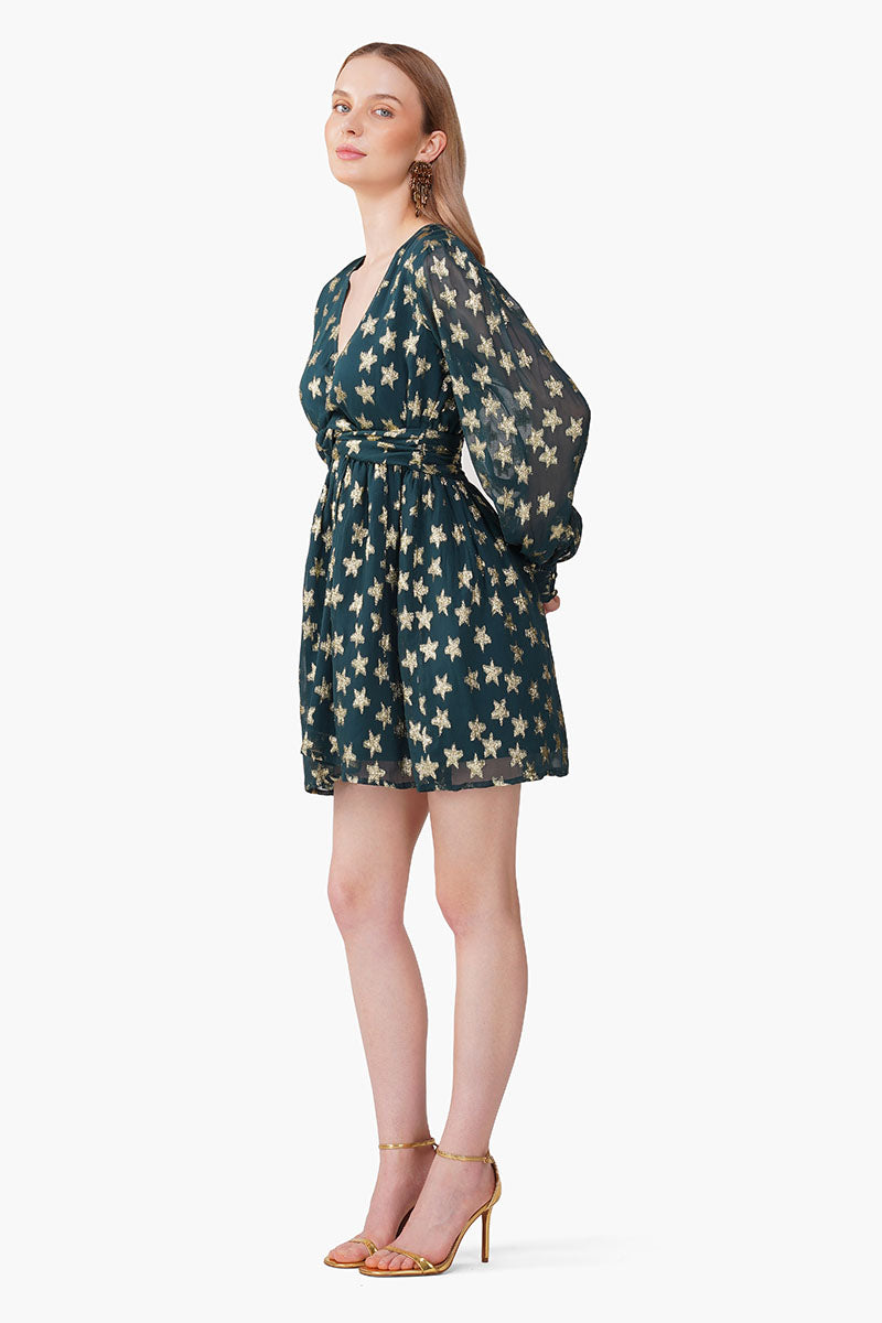Set of 6 Starbloom Green Short Dress (S, M & L)