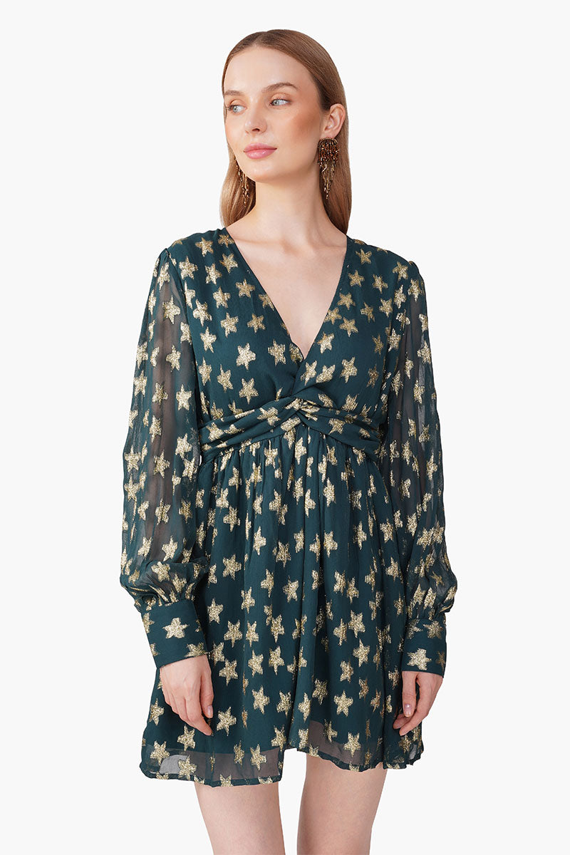Set of 6 Starbloom Green Short Dress (S, M & L)