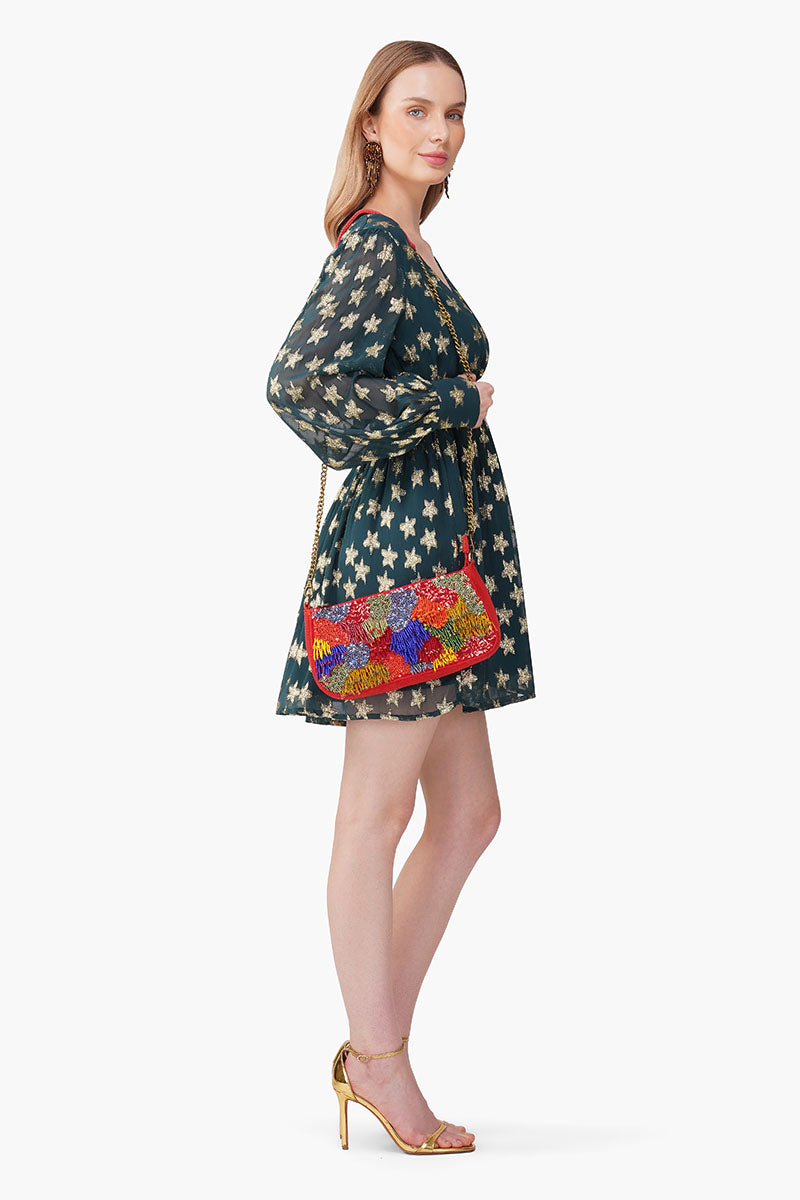 Set of 6 Starbloom Green Short Dress (S, M & L)