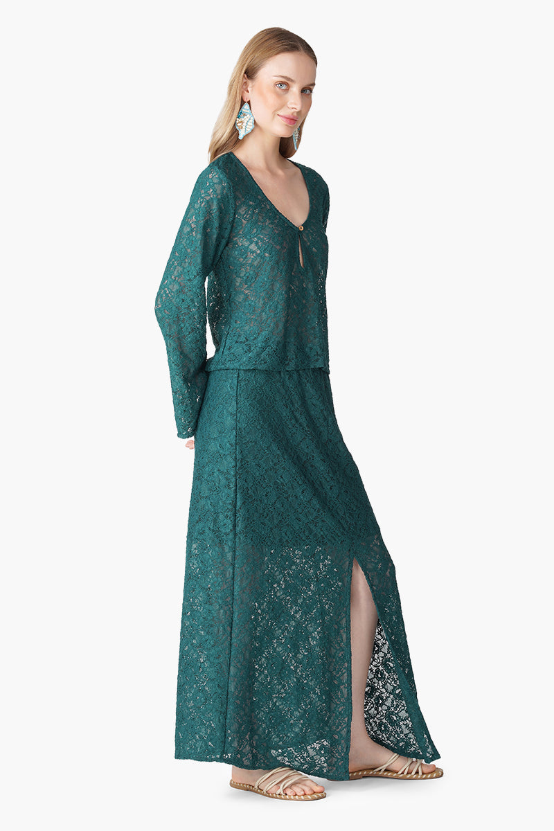 Set of 6 Teal Coastal Cover Up Top (S, M & L)