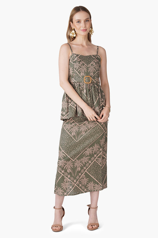 Set of 6 Green Paradise Palm Skirt (S, M & L)