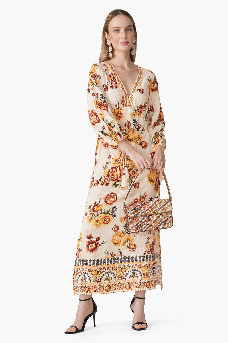Set of 6 Boho Tucan Blossom Maxi Dress (S, M & L)