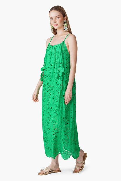 Set of 6 Emerald Botanics Schiffli Eyelet Dress (S, M & L)