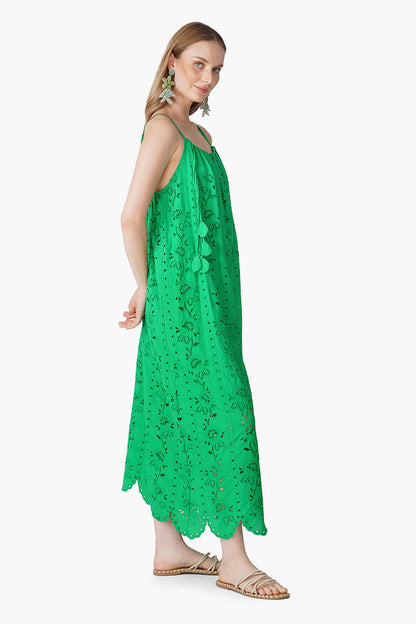Set of 6 Emerald Botanics Schiffli Eyelet Dress (S, M & L)