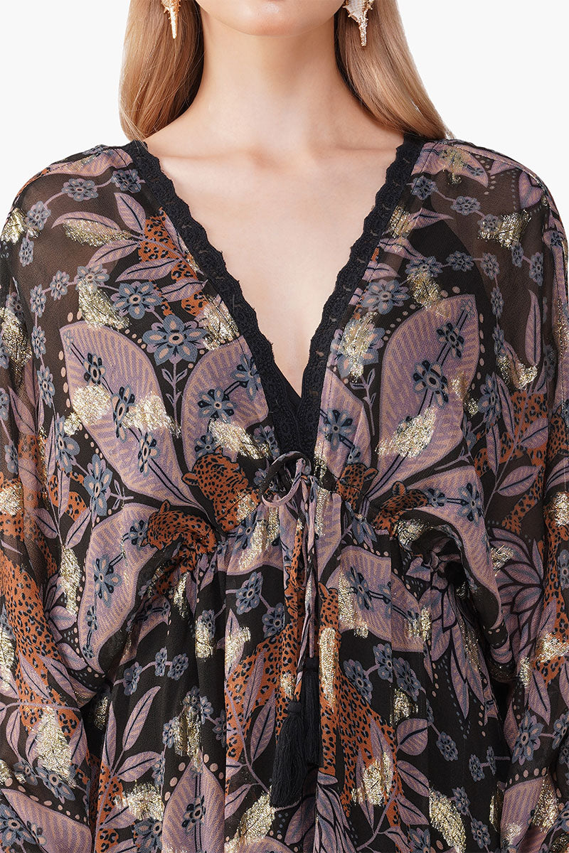 Set of 6 Urban Luxe Jungle Printed Maxi Dress (S, M & L)