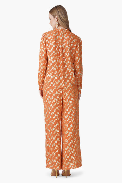 Set of 6 Tangerine Shine Lurex Evening Shirt  (S, M & L)