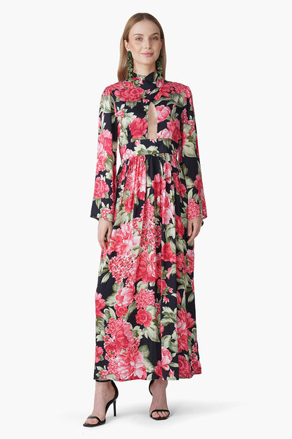 Set of 6 Red Garden Romance Maxi Dress (S, M & L)