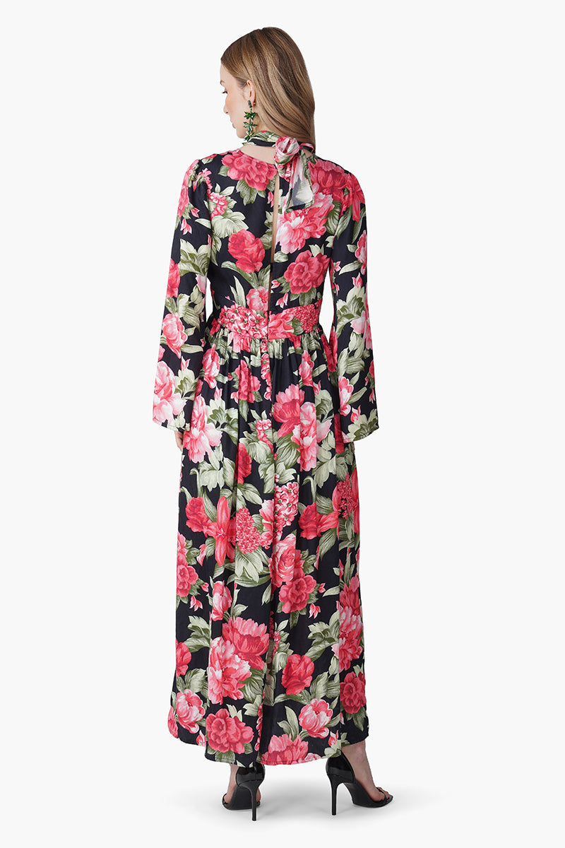 Set of 6 Red Garden Romance Maxi Dress (S, M & L)