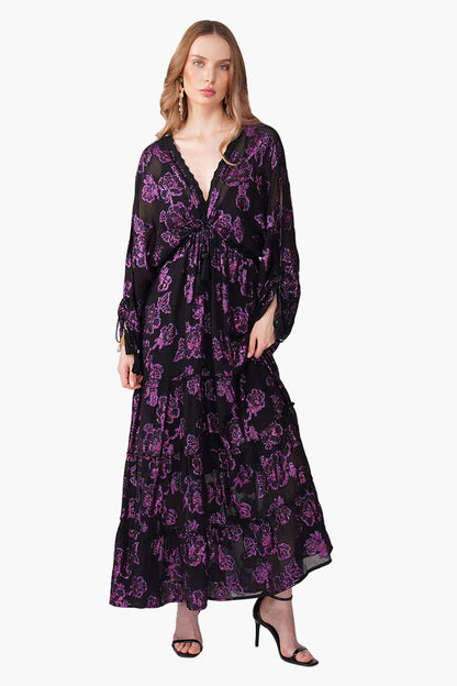 Set of 6 Starlit Orchid Lurex Eve Maxi Dress (S, M & L)