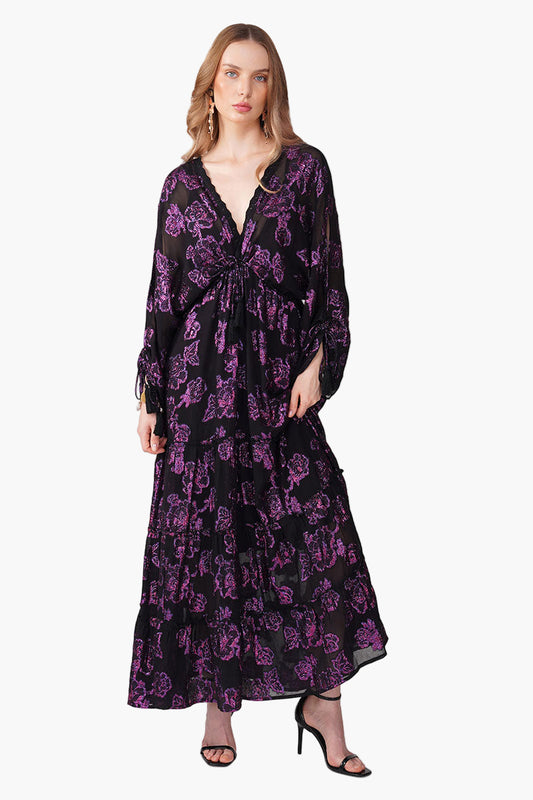 Set of 6 Starlit Orchid Lurex Eve Maxi Dress (S, M & L)