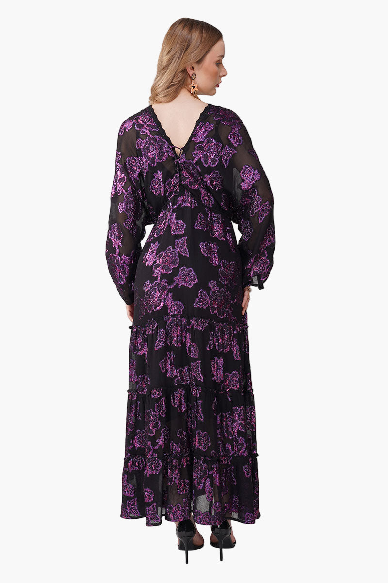 Set of 6 Starlit Orchid Lurex Eve Maxi Dress (S, M & L)