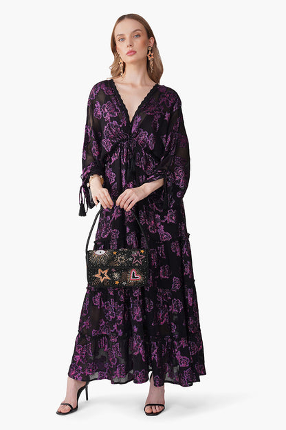 Set of 6 Starlit Orchid Lurex Eve Maxi Dress (S, M & L)