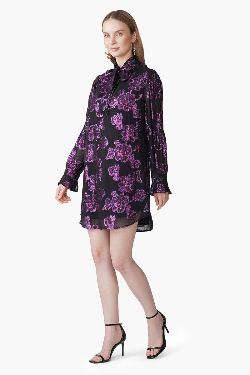Set of 6 Starlit Orchid Lurex Eve Short Dress (S, M & L)