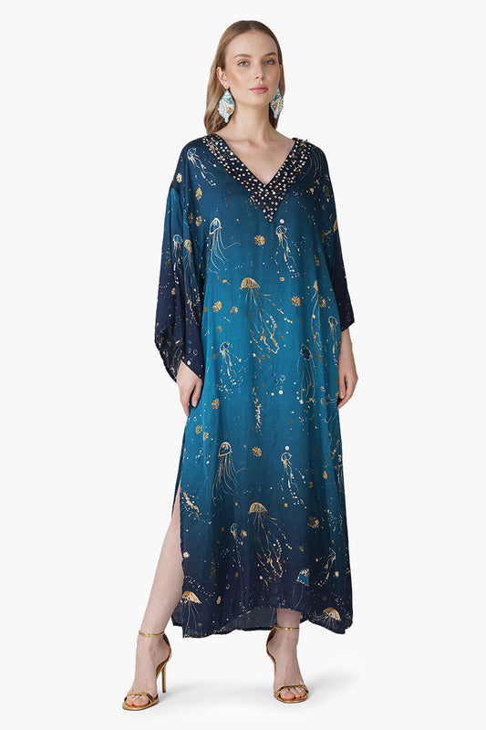 Set of 6 Deep Sea Dream Ombre Kaftan (S, M & L)