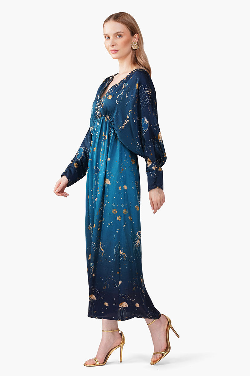 Set of 6 Deep Sea Dream Ombre Kaftan (S, M & L)