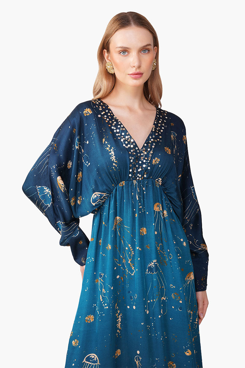 Set of 6 Deep Sea Dream Ombre Kaftan (S, M & L)