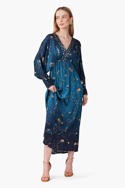 Set of 6 Deep Sea Dream Ombre Kaftan (S, M & L)
