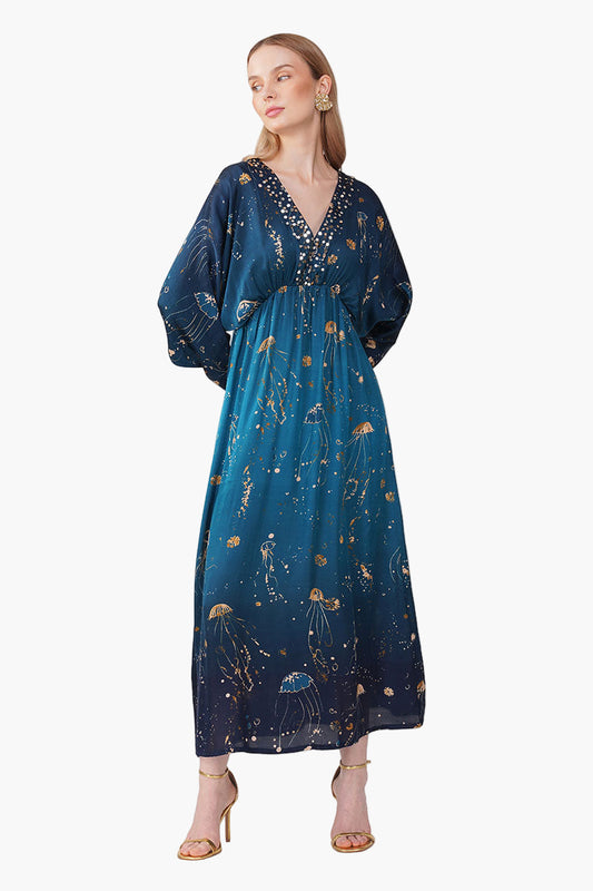 Set of 6 Deep Sea Dream Ombre Kaftan (S, M & L)