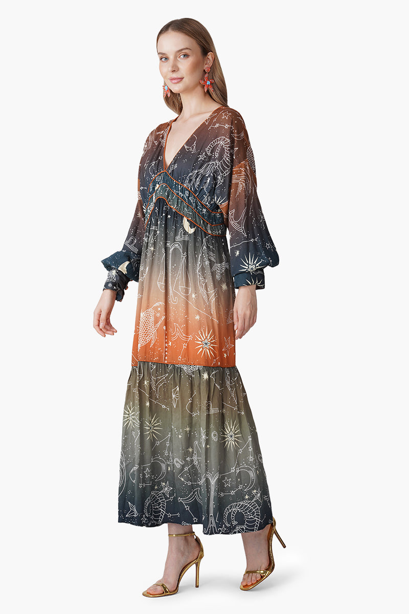 Set of 6 Galaxy Dream Ombray Maxi Dress (S, M & L)
