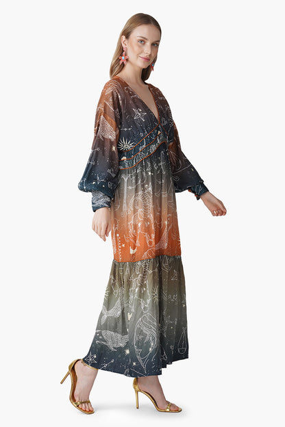 Set of 6 Galaxy Dream Ombray Maxi Dress (S, M & L)