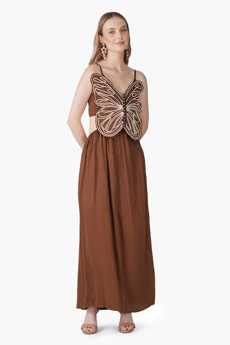 Set of 6 Earthy Wings Butterfly Dori Maxi Dress (S, M & L)