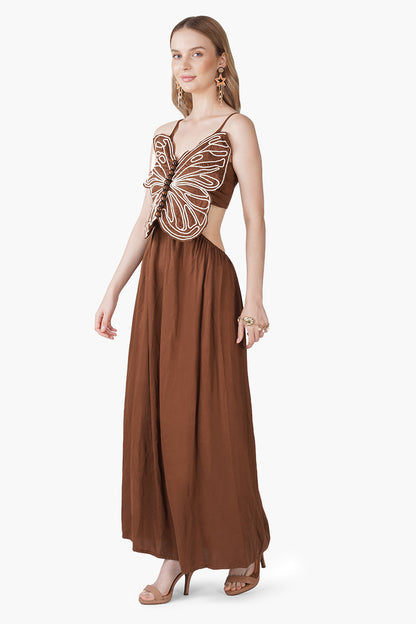 Set of 6 Earthy Wings Butterfly Dori Maxi Dress (S, M & L)
