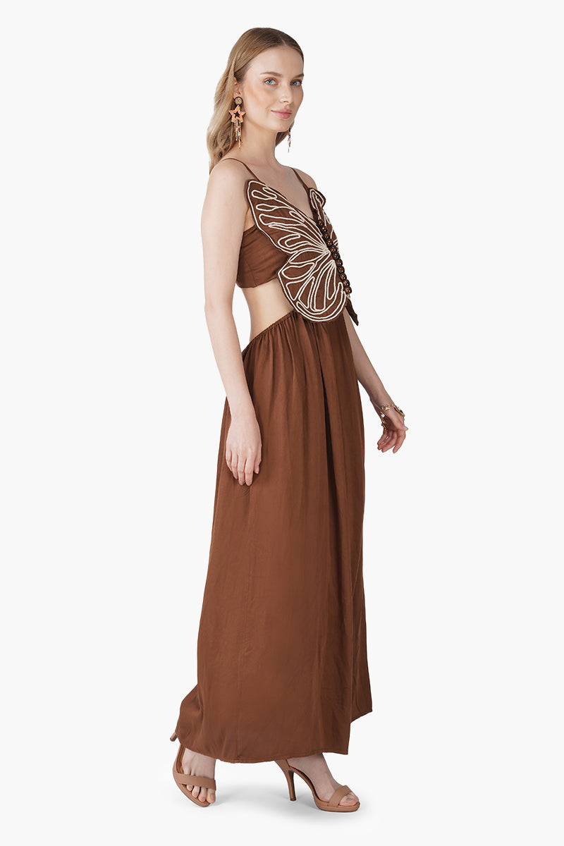 Set of 6 Earthy Wings Butterfly Dori Maxi Dress (S, M & L)