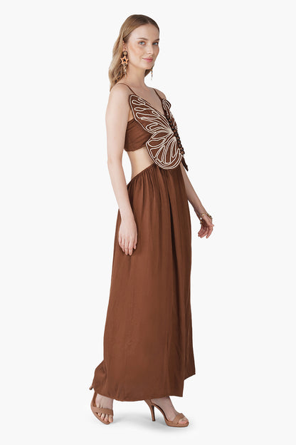Set of 6 Earthy Wings Butterfly Dori Maxi Dress (S, M & L)